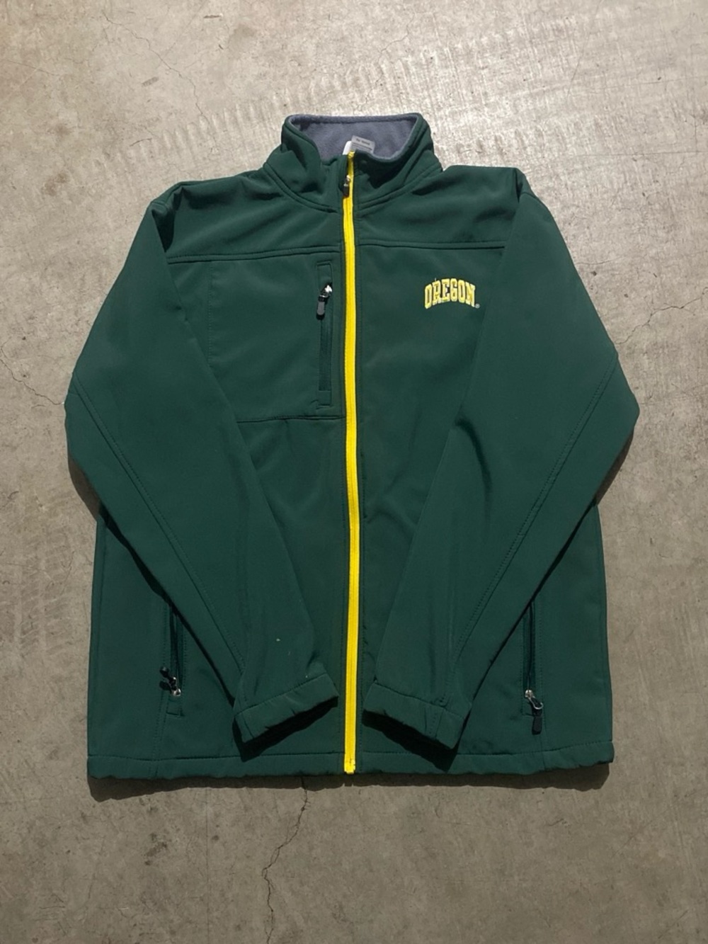 Knights Apparel Dark Green Performance Jacket with Yellow Trim